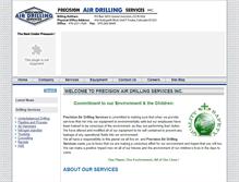 Tablet Screenshot of precisionairdrilling.com